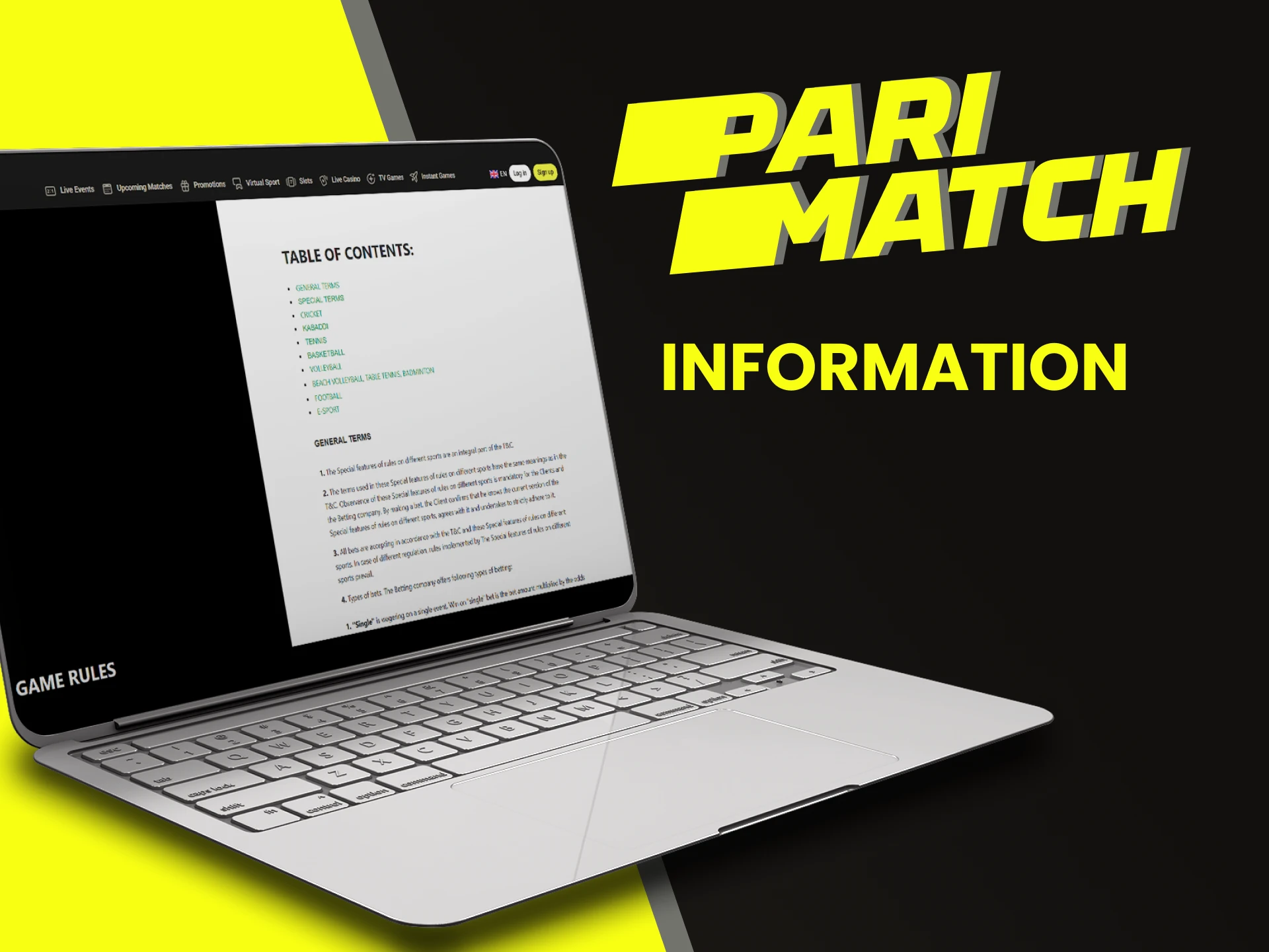 We will provide all the information about the Parimatch website.