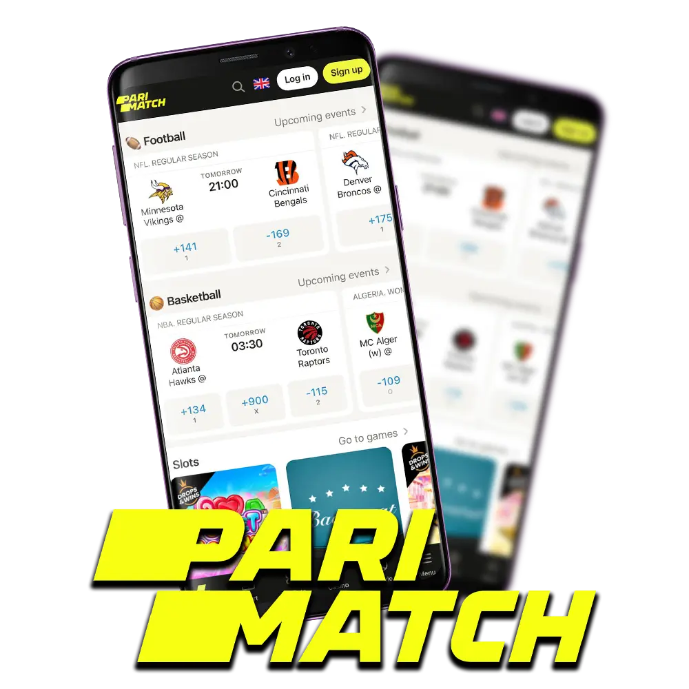 You can place bets and play casino games in the Parimatch app.