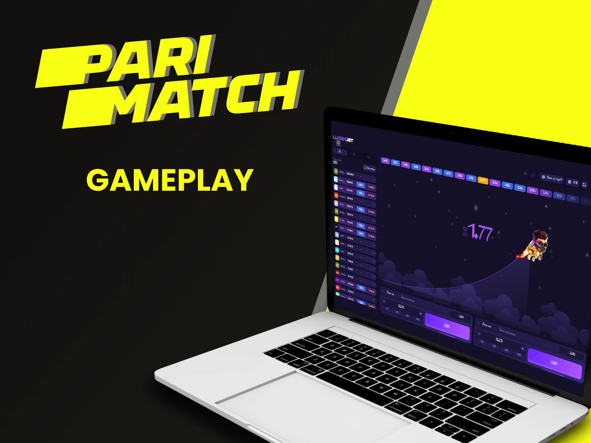 Learn the gameplay of Lucky Jet on Parimatch.