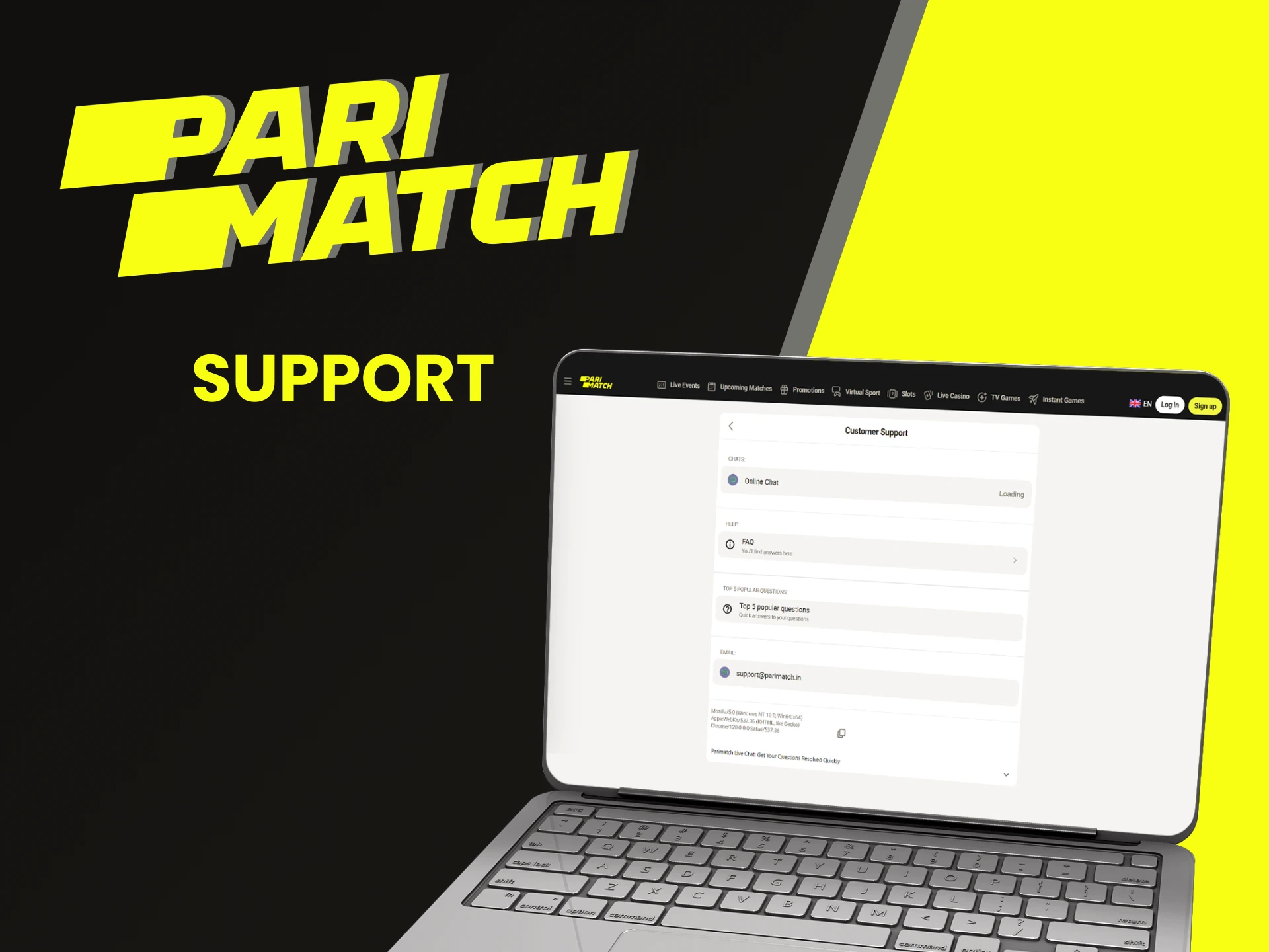We will tell you how to contact the Parimatch team.