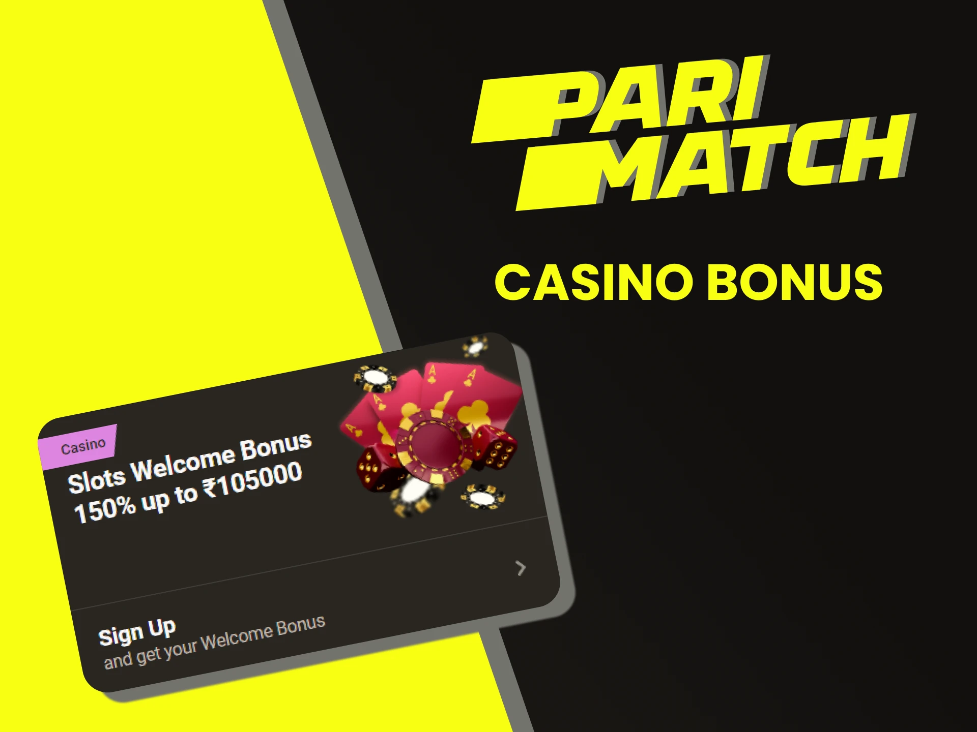 Get a bonus for casino games from Parimatch.